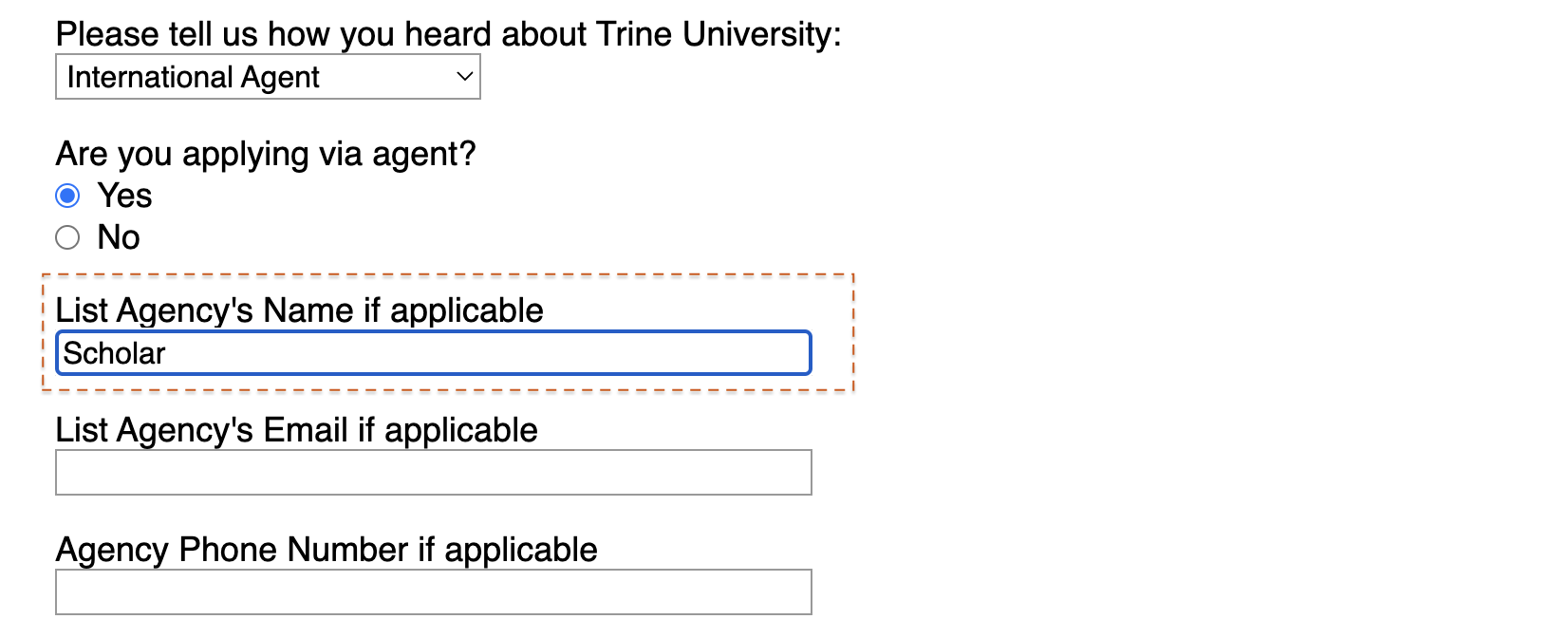 Trine Application Code